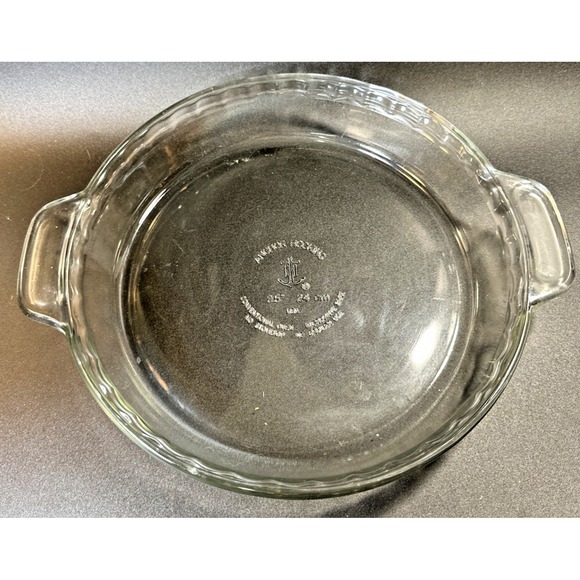 Anchor Hocking Other - Anchor Hocking Oven Basics 9.5 Inch Deep Pie Glass Baking Dish Fluted Clear